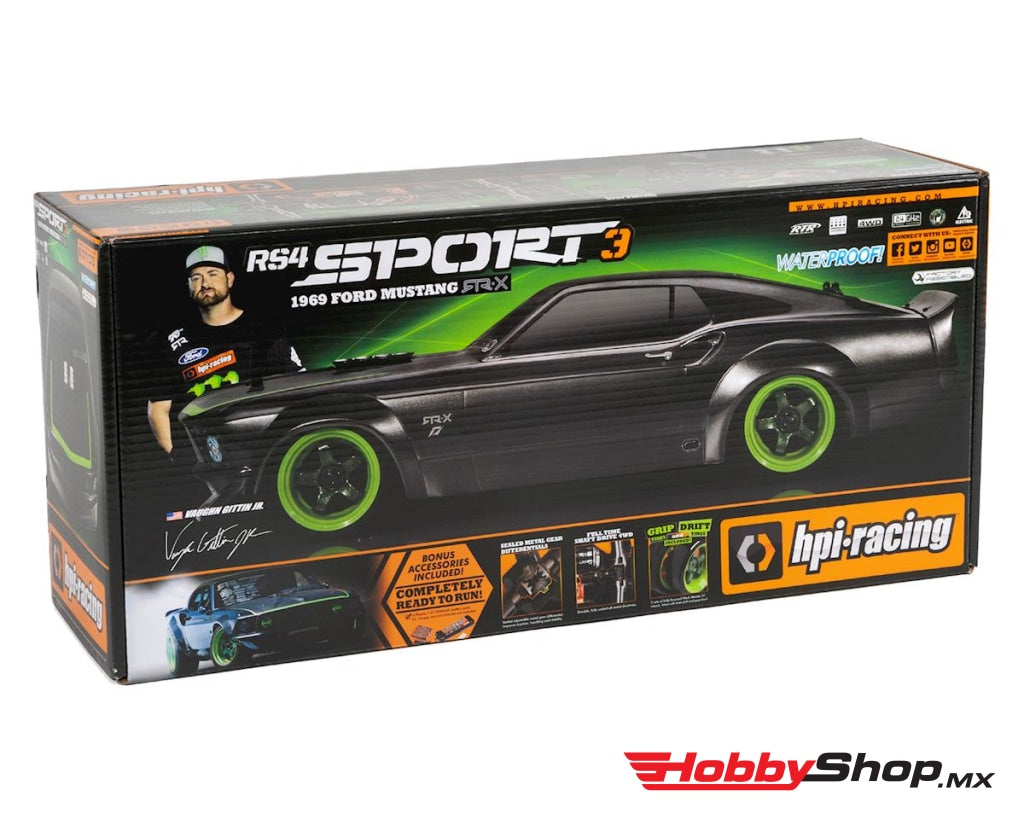 Hpi Racing - Rs4 1/10 4Wd Sport 3 1969 Mustang Rtr-X W/ 2.4Ghz Radio System En Existencia
