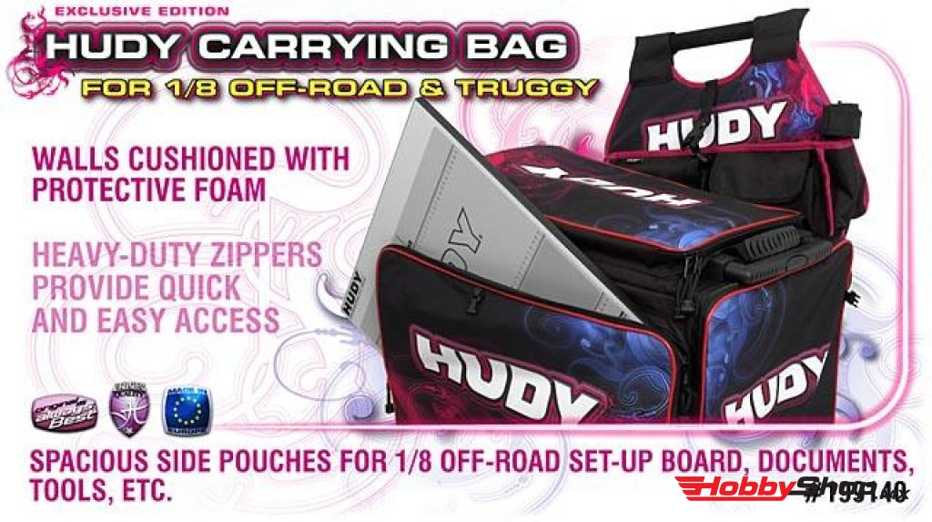 Hudy - 1/8 Off-Road & Truggy Bolsa De Transporte + Herramientas Edición Exclusiva En Existencia