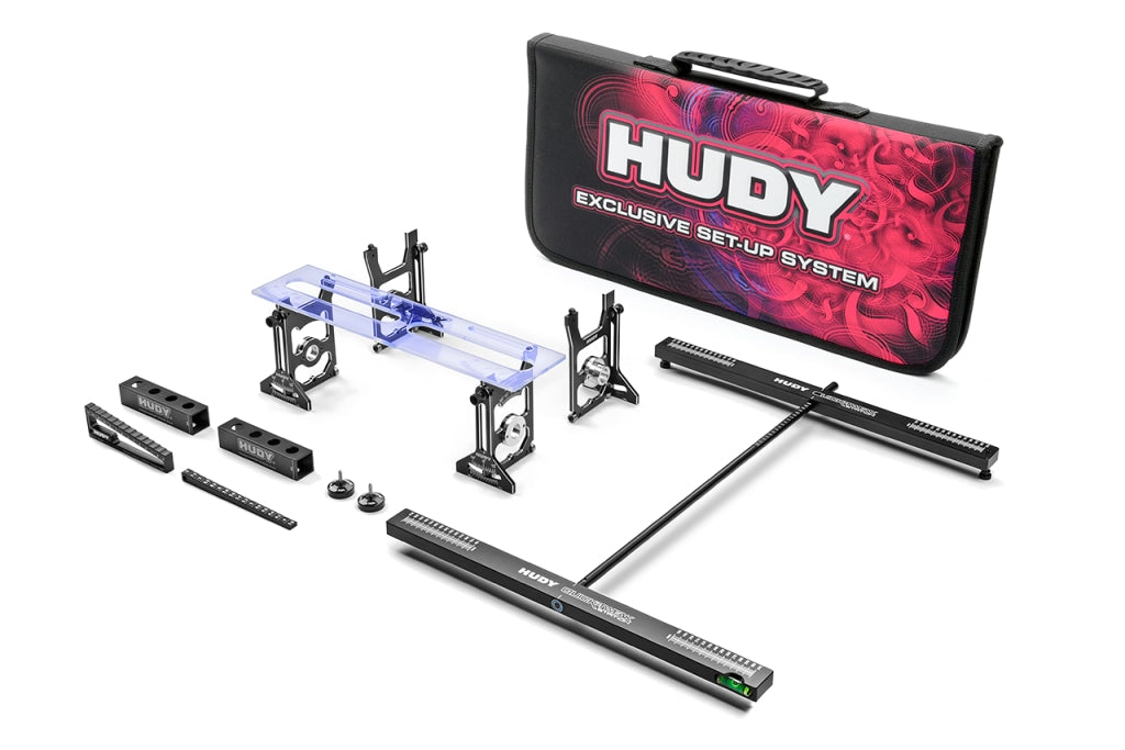 Hudy - Juego Completo De Herramientas Configuración + Bolsa Transporte: Para Coches On-Road 1/8 En