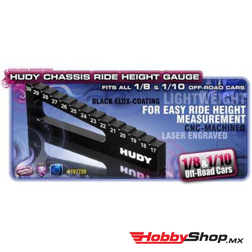 Hudy - Medidor De Altura Manejo Del Chasis Off-Road 17Mm A 30Mm (1/8 Y 1/10) En Existencia