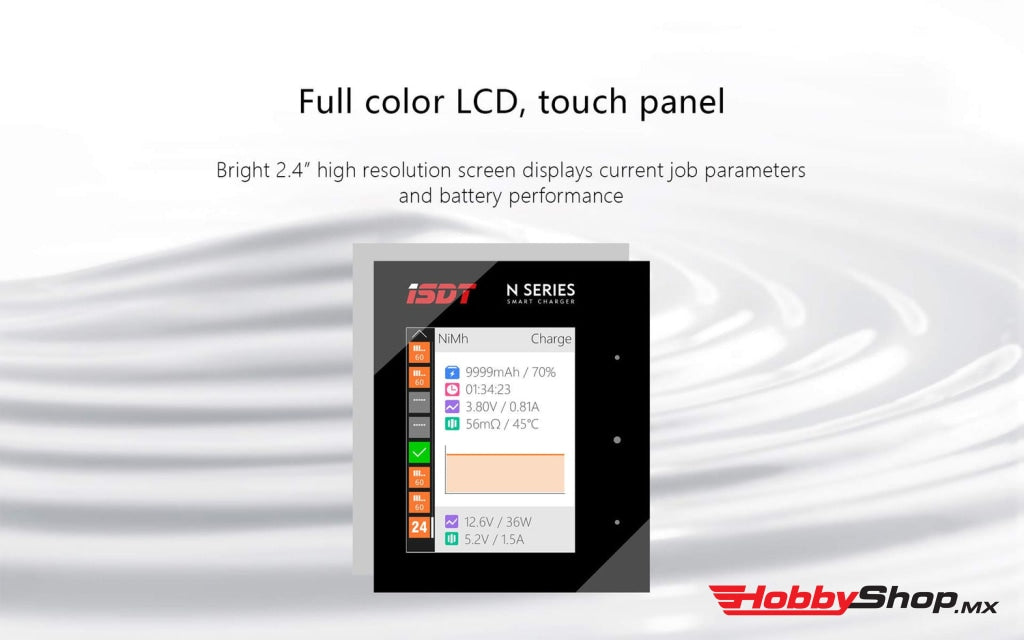 Isdt - N8 8-Slot Cargador Inteligente Para Pilas Recargables Aa Aaa En Existencia