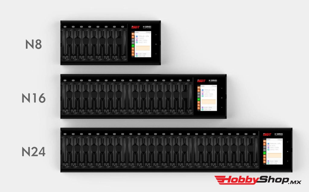 Isdt - N8 8-Slot Cargador Inteligente Para Pilas Recargables Aa Aaa En Existencia