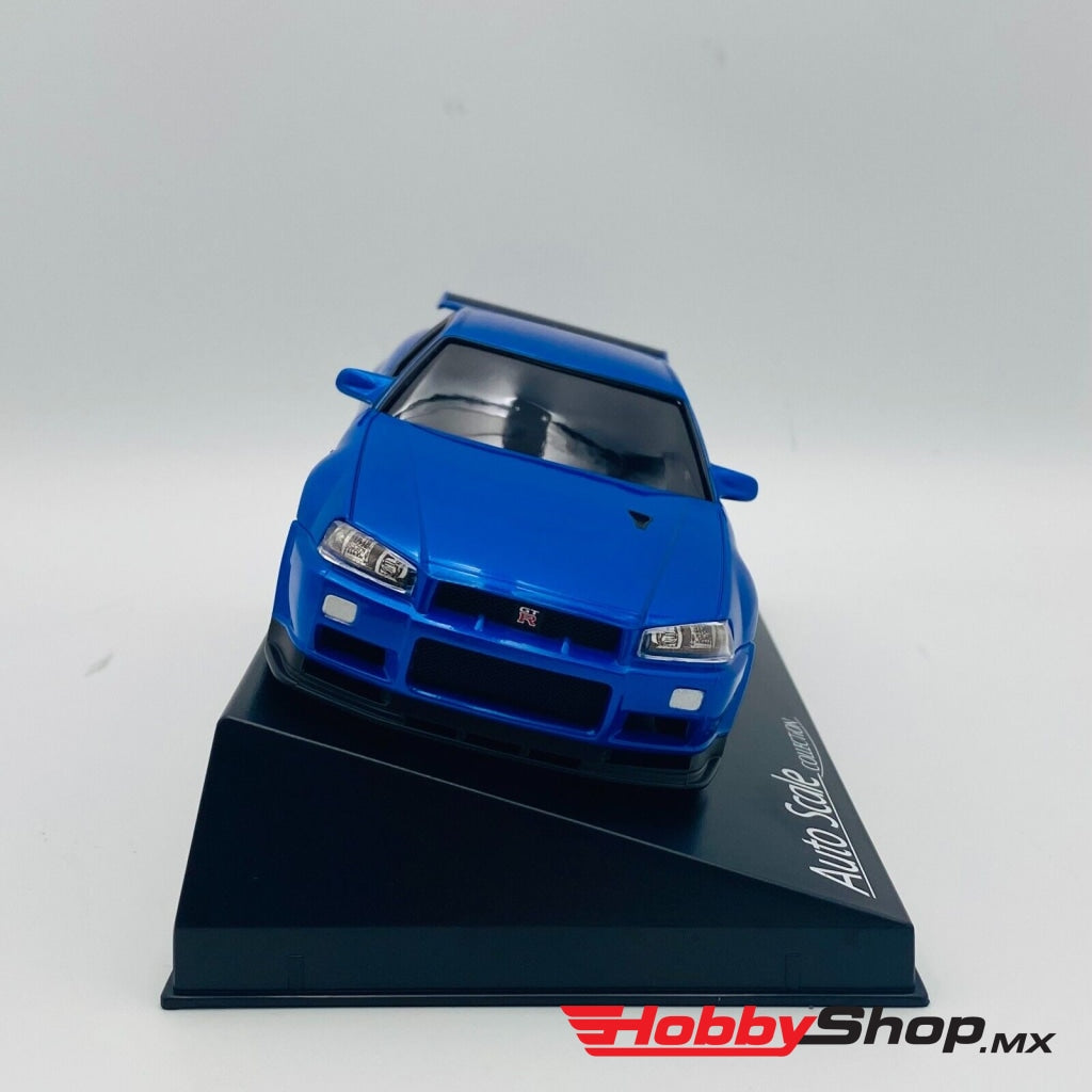 Kyosho - Asc Ma-020S Nissan Skyline Gt-R R34 V.specnur Metallic Blue En Existencia