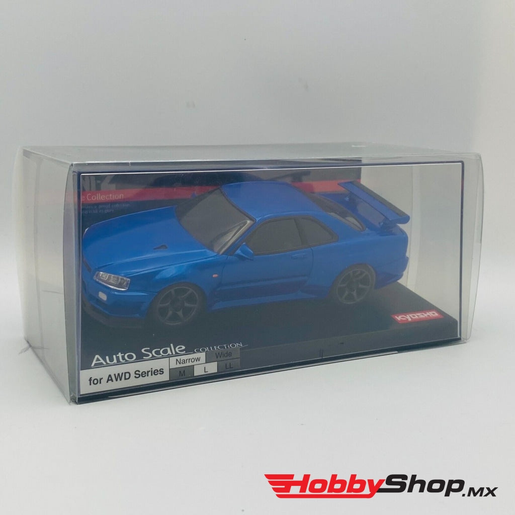 Kyosho - Asc Ma-020S Nissan Skyline Gt-R R34 V.specnur Metallic Blue En Existencia