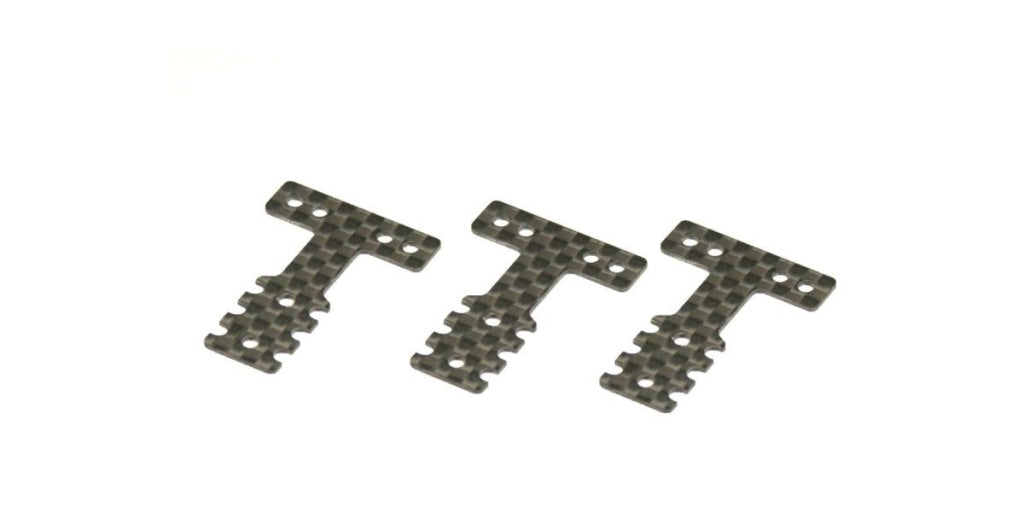 Kyosho - Carbon Rear Sus.plate (Soft / Mm Lm Mm2 3Pcs) En Existencia