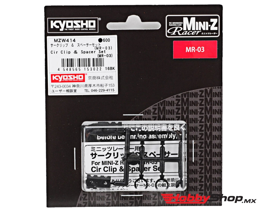 Kyosho - Cir Clip & Spacer Set (Mr-03) En Existencia