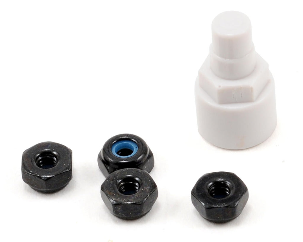 Kyosho - Color Nylon Nut Black En Existencia