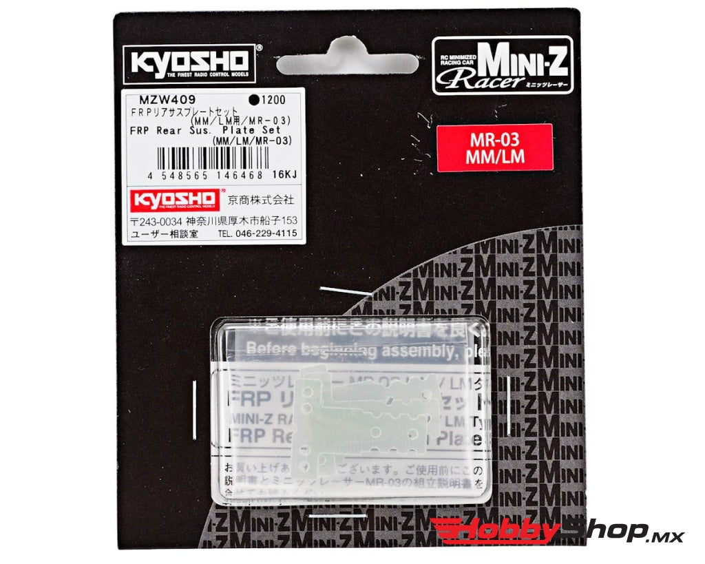 Kyosho - Frp Rear Sus. Plate Set (Mm / Lm Mr-03) En Existencia