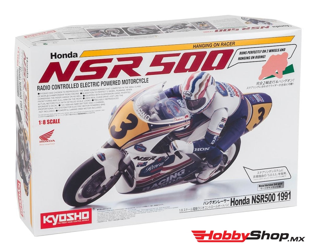 Kyosho - Hang On Racer Honda Nsr500 Electric 1/8 Motorcycle Kit En Existencia