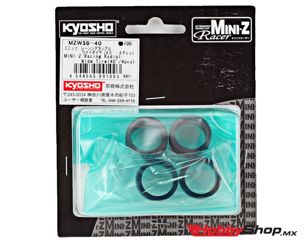 Kyosho - Mini-Z 11Mm Wide Racing Radial Tire (4) (40 Shore) En Existencia