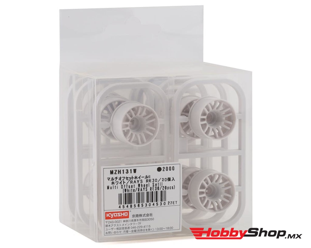 Kyosho - Mini-Z 2Wd Rays Re30 Multi Offset Wheel Set Ii (White) (20) En Existencia