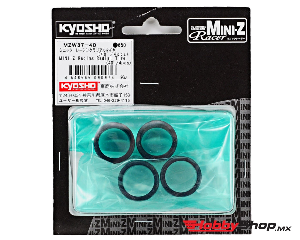 Kyosho - Mini-Z 8.5Mm Racing Radial Tire (4) (40 Shore) En Existencia