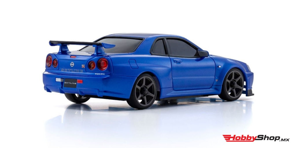 Kyosho - Mini-Z Awd Nissan Skyline Gt-R R34 V.specnür Metallic Blue En Existencia