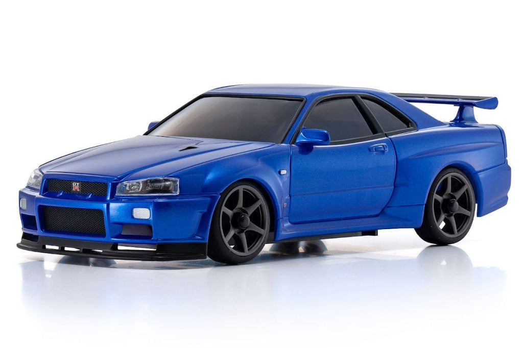 Kyosho - Mini-Z Awd Nissan Skyline Gt-R R34 V.specnür Metallic Blue En Existencia