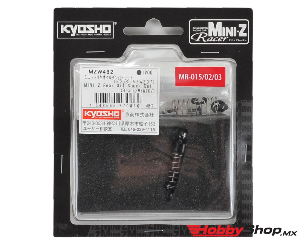 Kyosho - Mini-Z Rear Oil Shock Set (Black / Mzw207) En Existencia