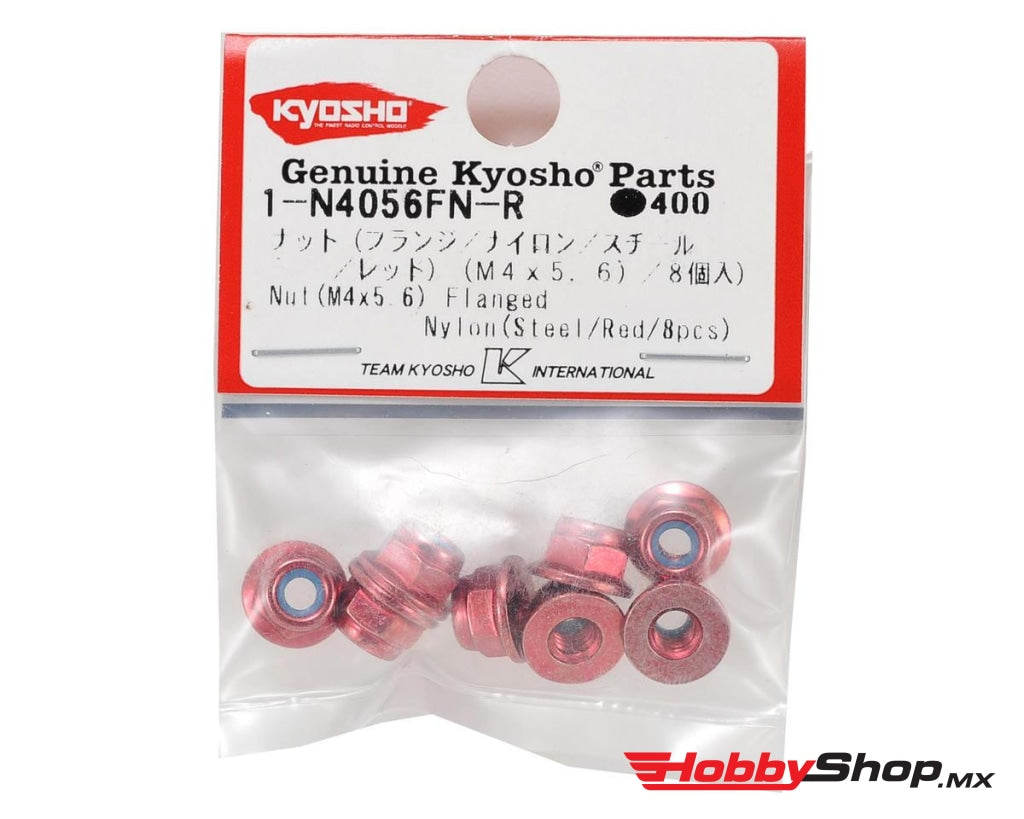 Kyosho - Nut Flanged Nylon Steel (M4X5.6) En Existencia