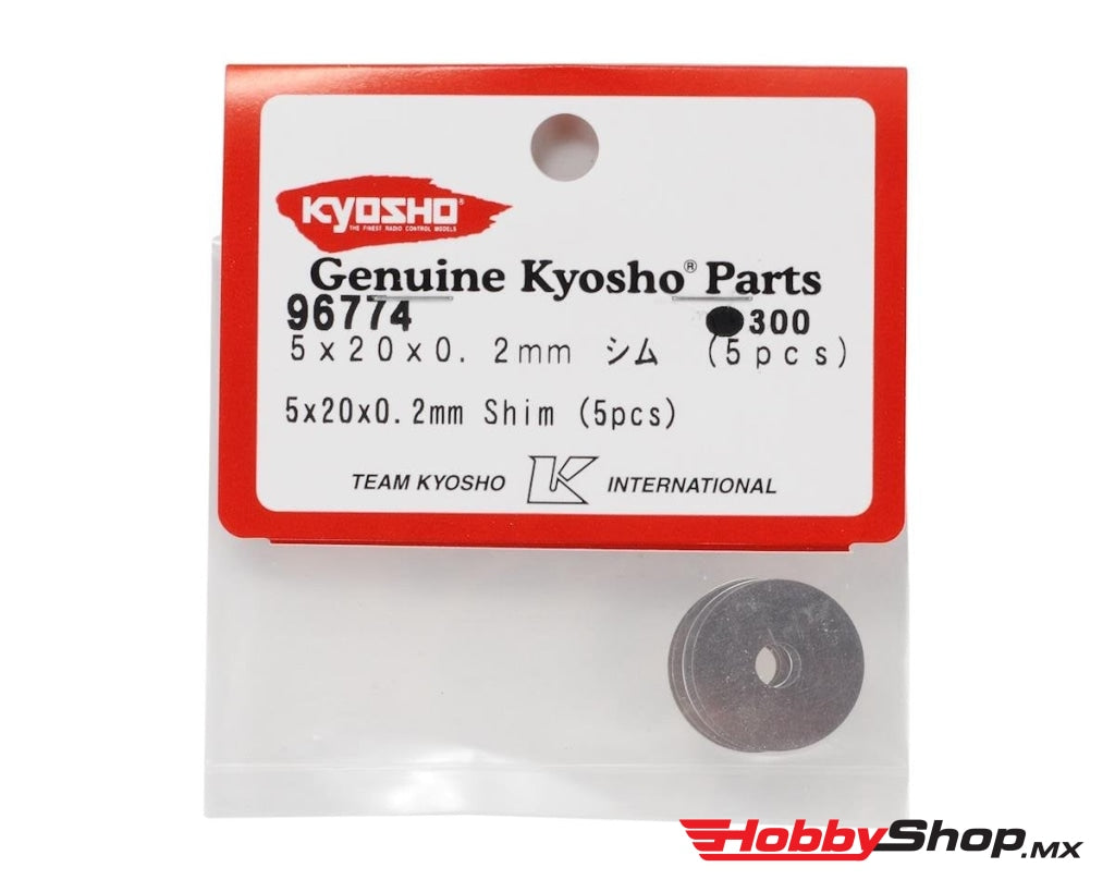 Kyosho - Rondanas De 5X20X0.2Mm (5 Piezas) En Existencia