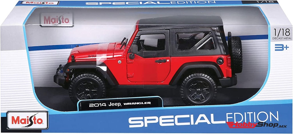 Maisto - 2014 Jeep Wrangler Escala 1:18 En Existencia