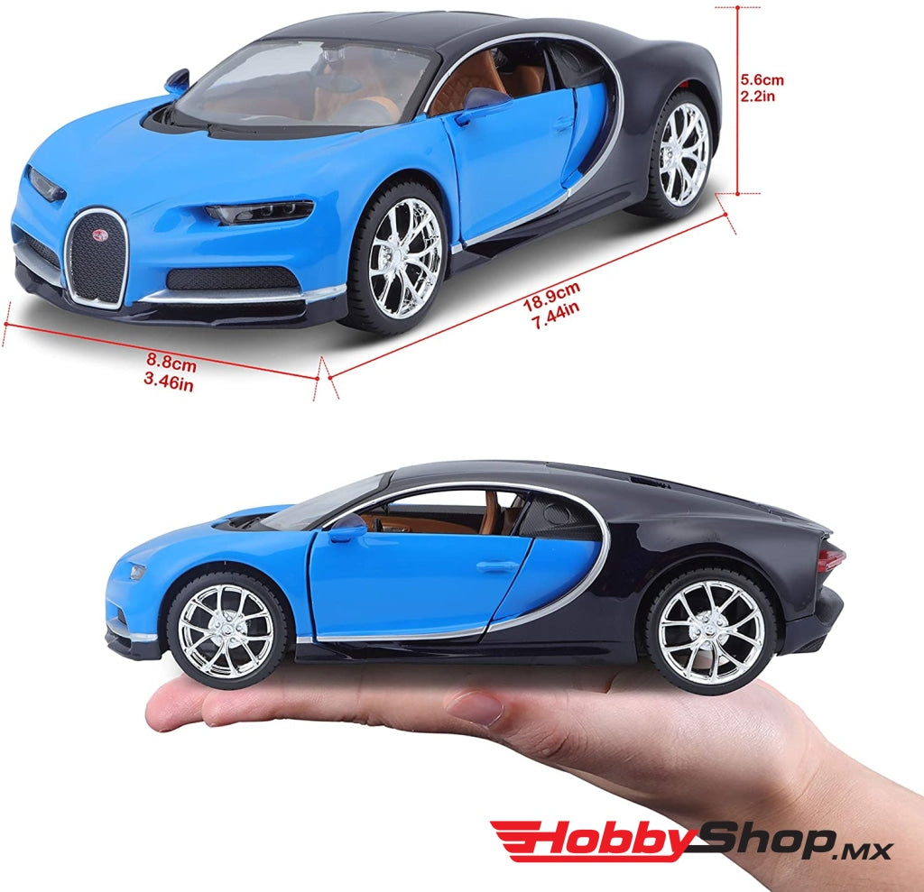 Maisto - Bugatti Chiron Año 2016 Escala 1/24 En Existencia