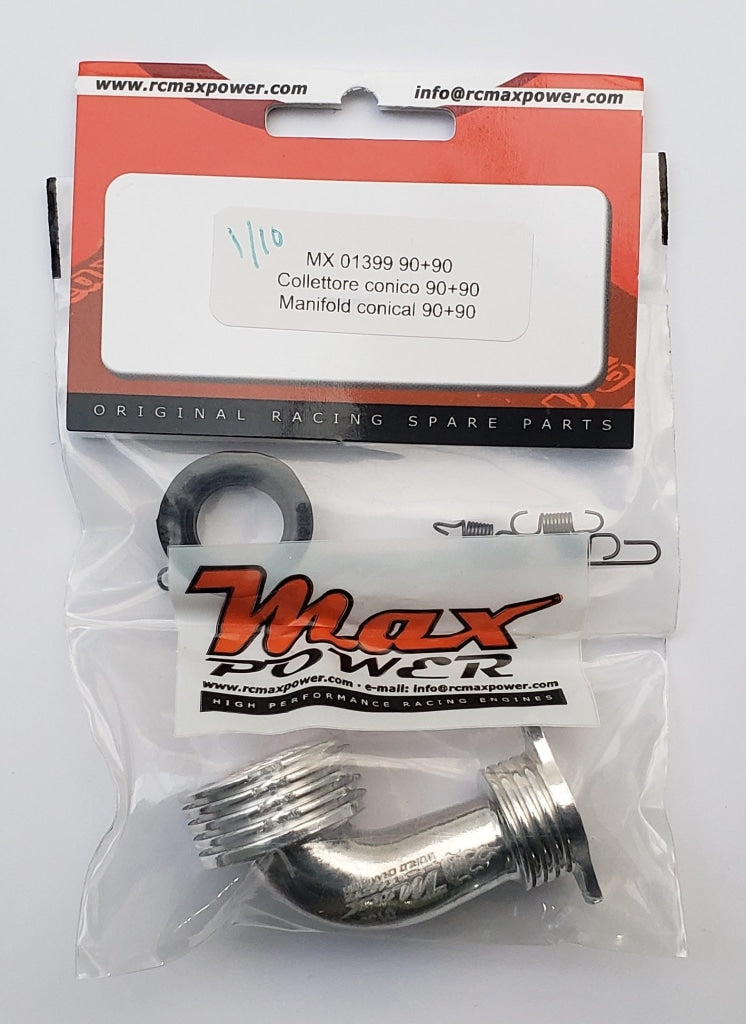 Max Power - Conical Manifold 90º+90º (1) En Existencia