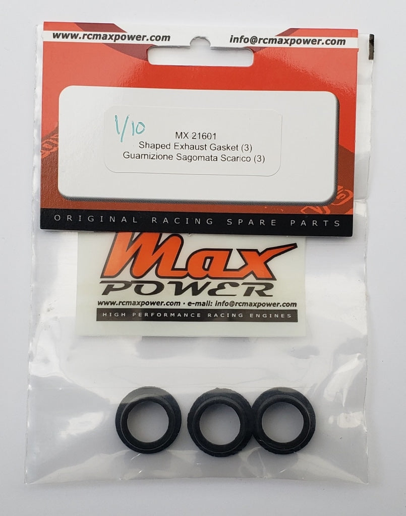 Max Power - Shaped Exhaust Gasket .12 (3) En Existencia