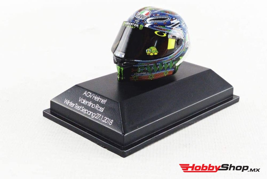 Minichamps - Agv Helmet Valentino Rossi Winter Test Sepang 27.01.2018 En Existencia