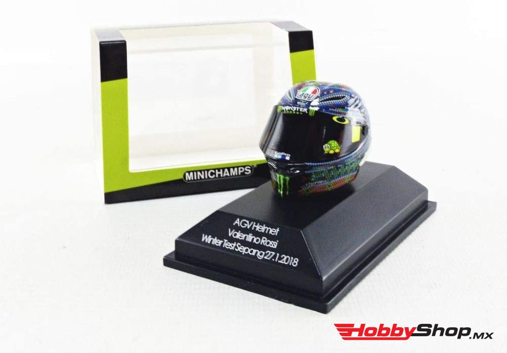 Minichamps - Agv Helmet Valentino Rossi Winter Test Sepang 27.01.2018 En Existencia