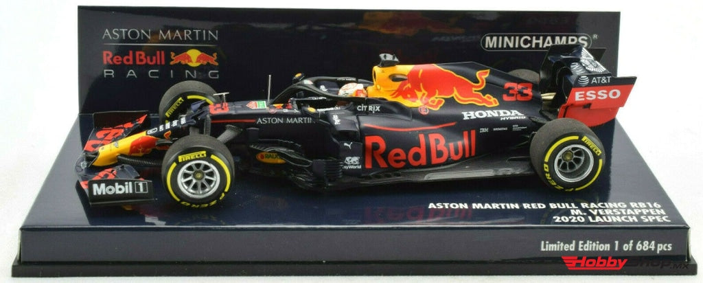 Minichamps - Aston Martin Red Bull Racing Rb16 Max Verstappen 2020 Launch Spec En Existencia