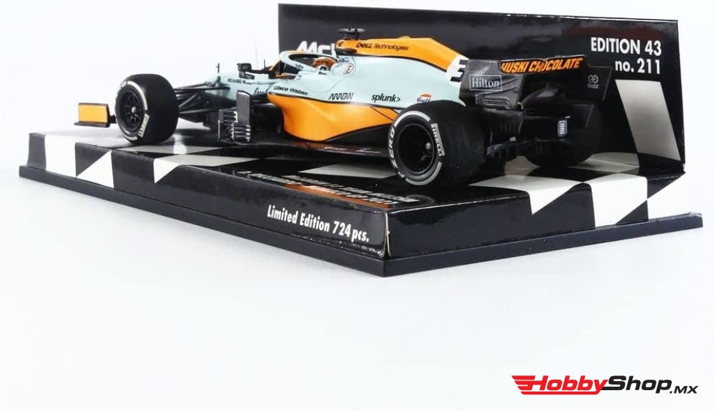 Minichamps - Daniel Ricciardo Mclaren Mcl35M #3 Mónaco Gp F1 2021 Escala 1:43 En Existencia