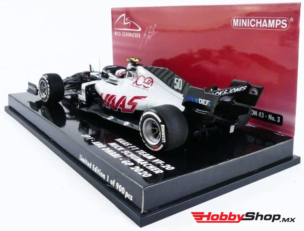 Minichamps - Haas F1 Vf-20 #50 Fp1 Abu Dhabi Gp 2020 Mick Schumacher Escala 1:43 En Existencia