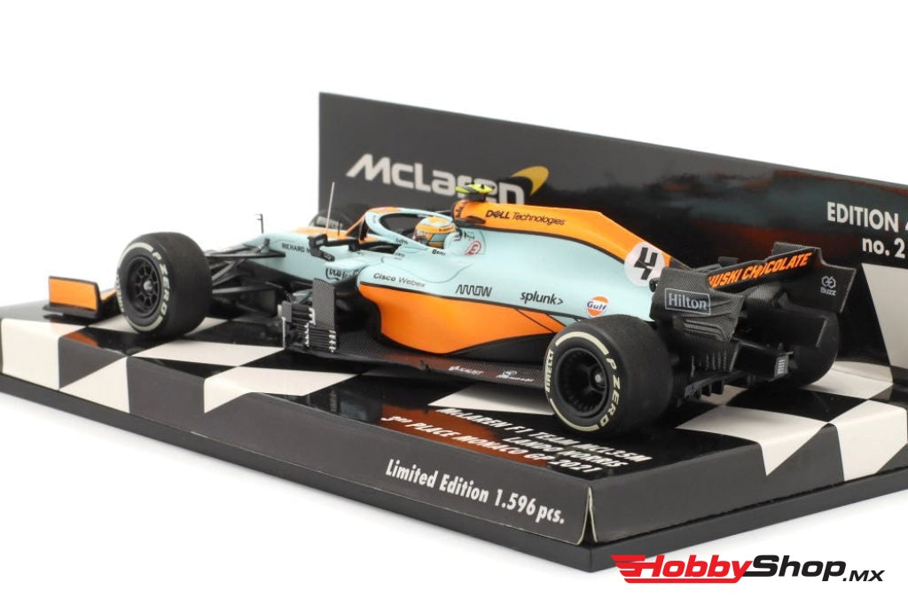 Minichamps - Lando Norris Mclaren Mcl35M #4 3Rd Place Mónaco Gp F1 2021 Escala 1:43 En Existencia