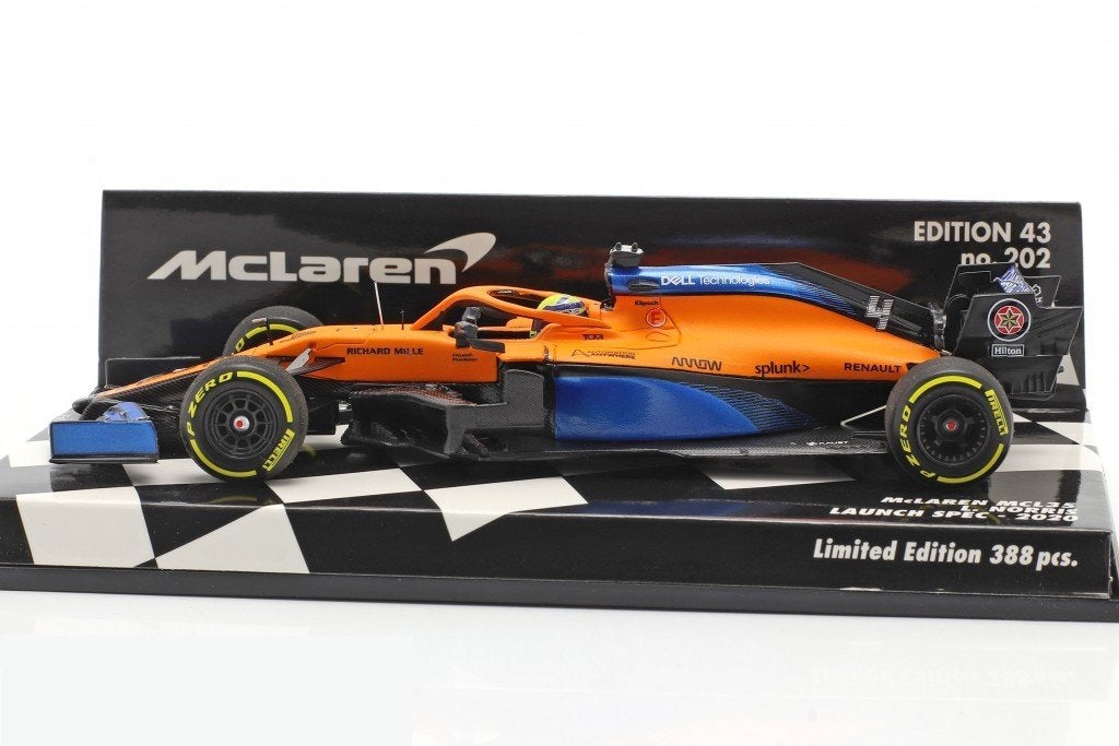 Minichamps - Mclaren Renault Mcl35 Lando Norris 2020 Launch Spec Escala 1:43 En Existencia