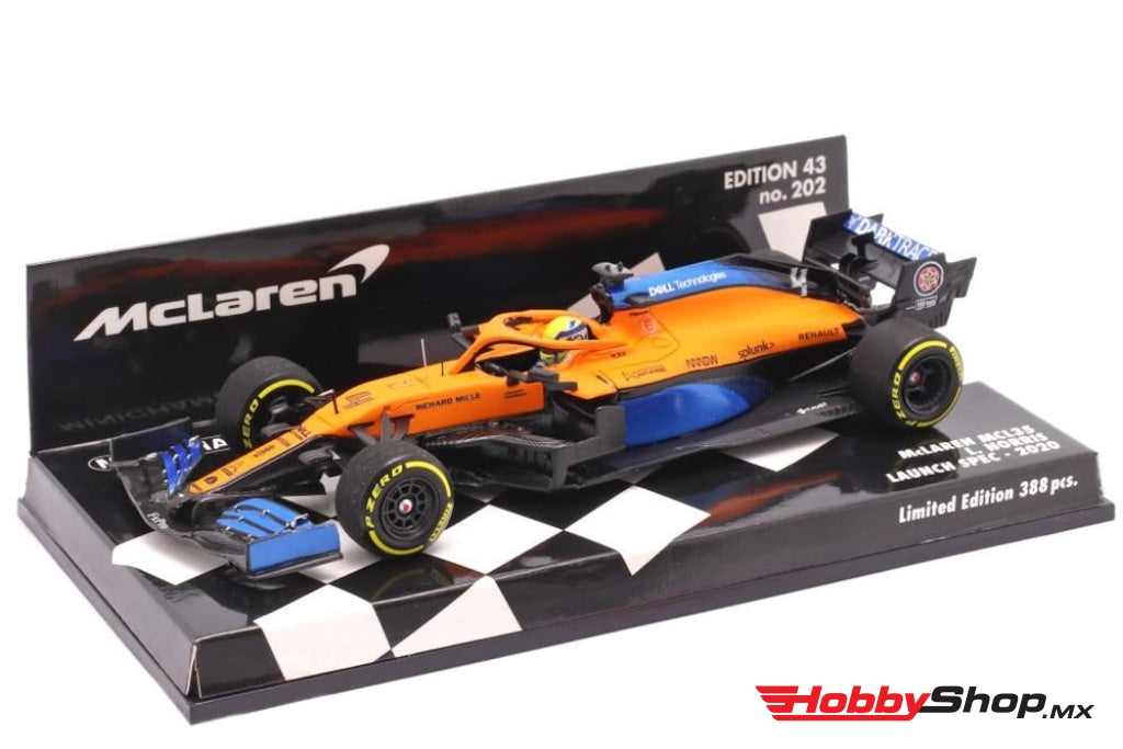 Minichamps - Mclaren Renault Mcl35 Lando Norris 2020 Launch Spec Escala 1:43 En Existencia