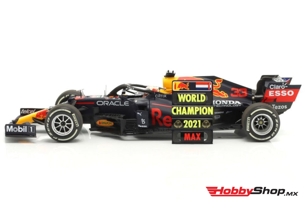 Minichamps - Red Bull F1 Rb16B Honda Ra620H Team Aston Martin #33 Winner Abu Dhabi Gp With Pit Board