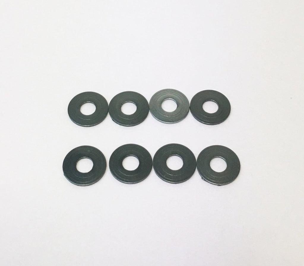 Mugen Seiki - Espaciador De Aluminio 3Mm 2.0Mm Espesor Gris (8 Piezas) En Existencia