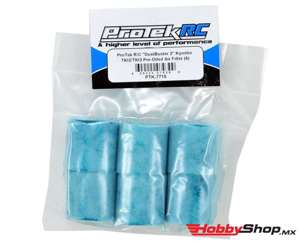 Protek Rc - Espuma De Filtro Aire Preengrasada Kyosho Tki2 / Tki3 Dustbuster 2 (6) En Existencia
