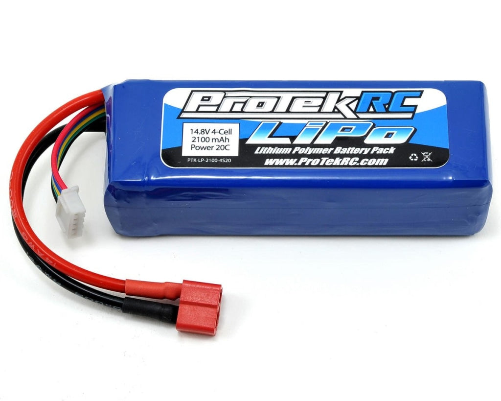 Protek Rc - Paquete De Baterías 4S Lipo 20C (14 8 V / 2100 Mah) (Para Caja Inicio) En Existencia