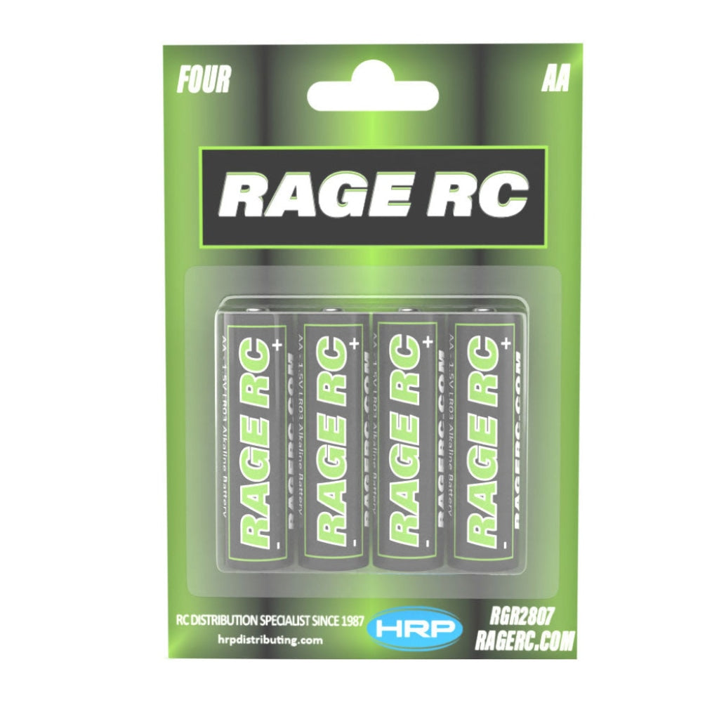 Rage R/C - Aa Alkaline Batteries (4 Pack) En Existencia