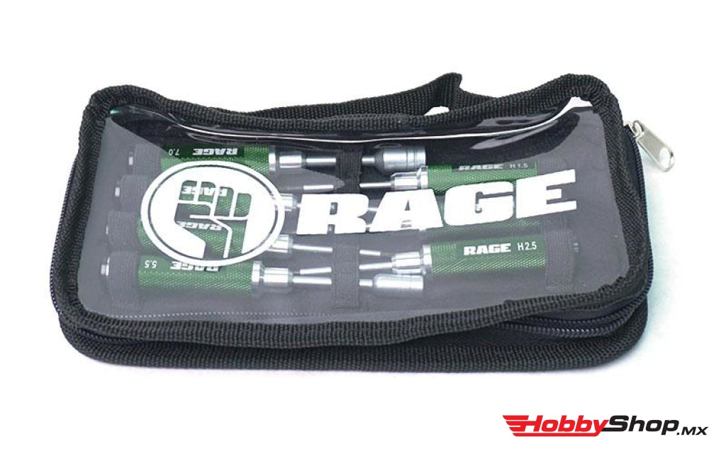 Rage R/c - Compact 7 Piece Machined Tool Set With Case En Existencia