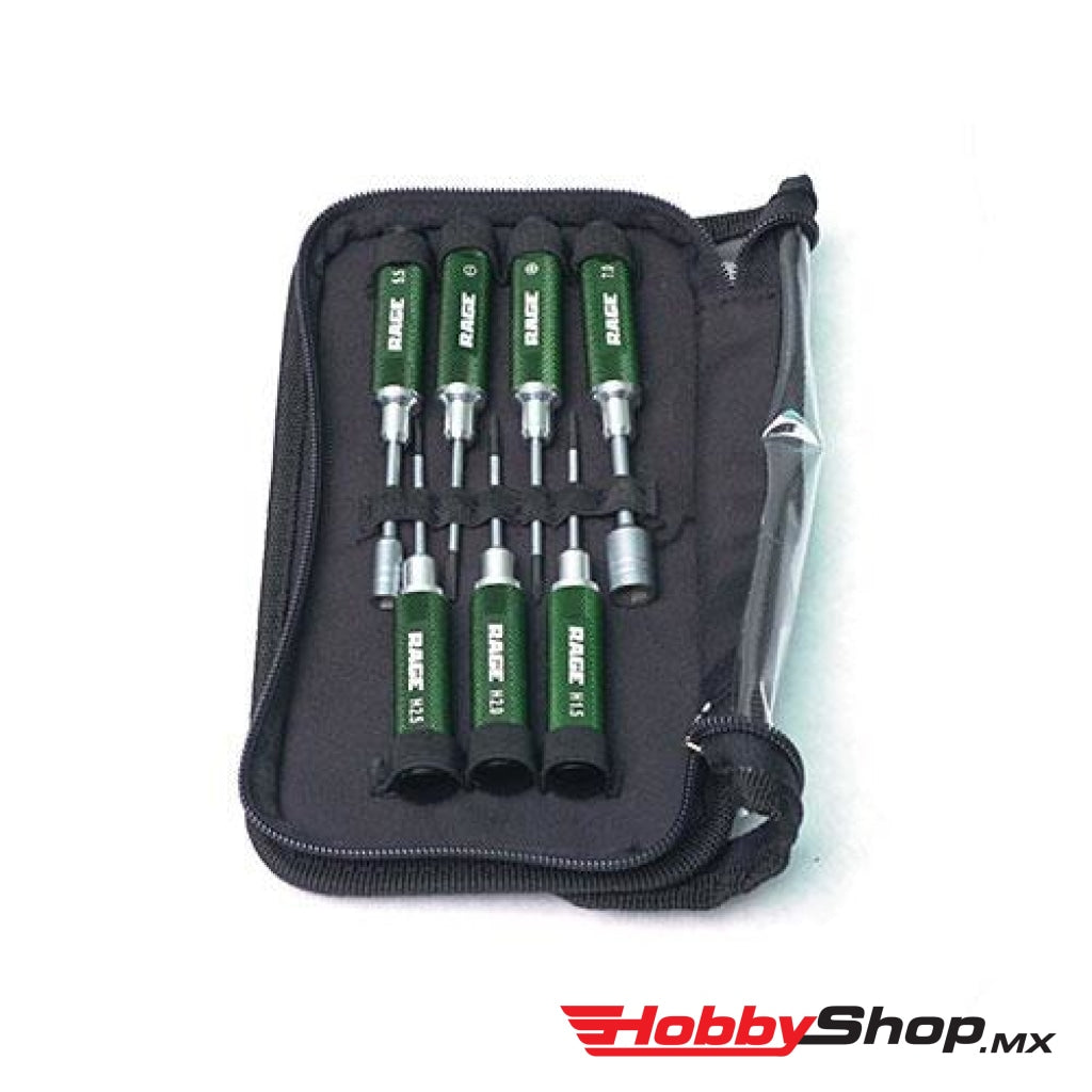 Rage R/c - Compact 7 Piece Machined Tool Set With Case En Existencia