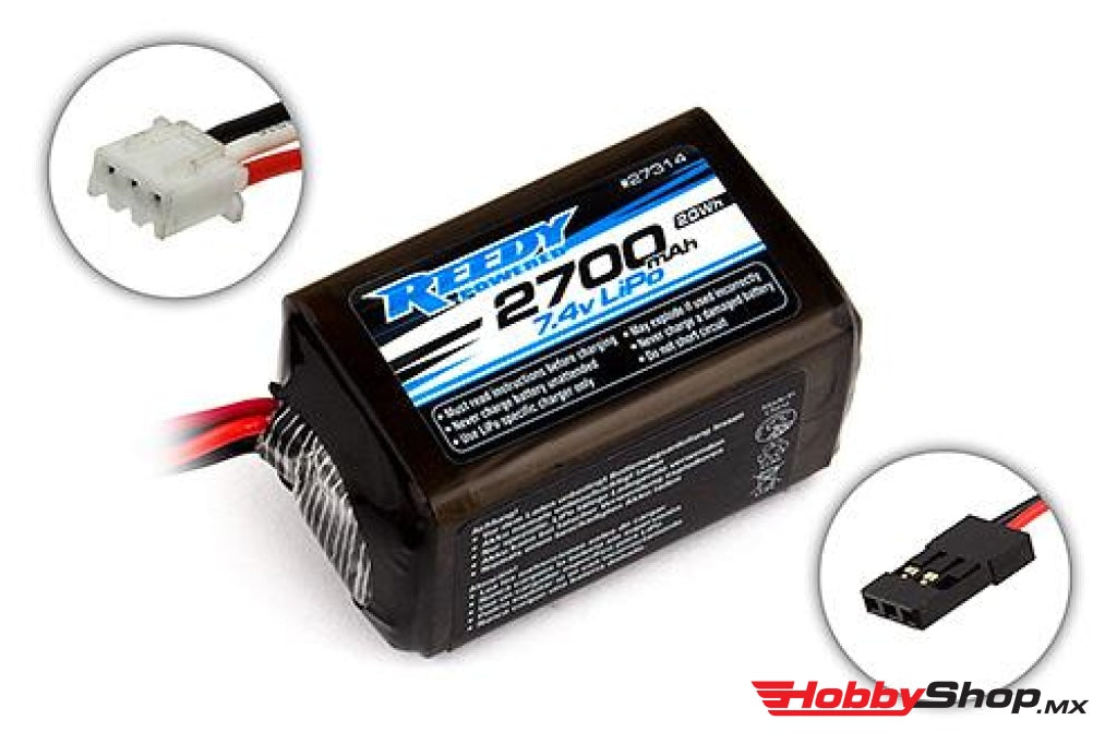 Reedy Powered - Lipo Pro Rx 2700Mah 7.4V Receiver Battery Hump Style En Existencia