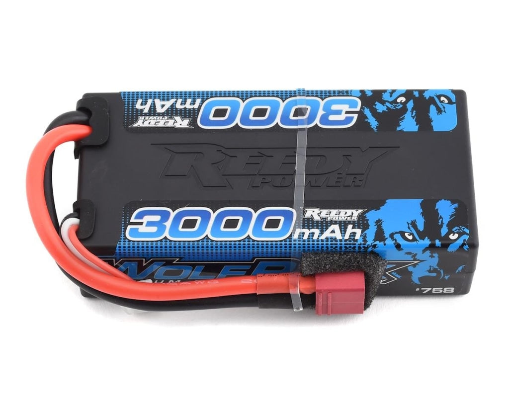 Reedy Powered - Wolfpack Lipo 3000Mah 30C 7.4V Shorty Pack T-Plug En Existencia