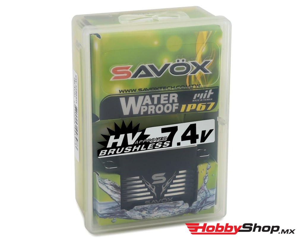 Savox - Waterproof Premium High Voltage Brushless Digital Servo 0.11Sec / 972.1Oz @ 8.4V Black