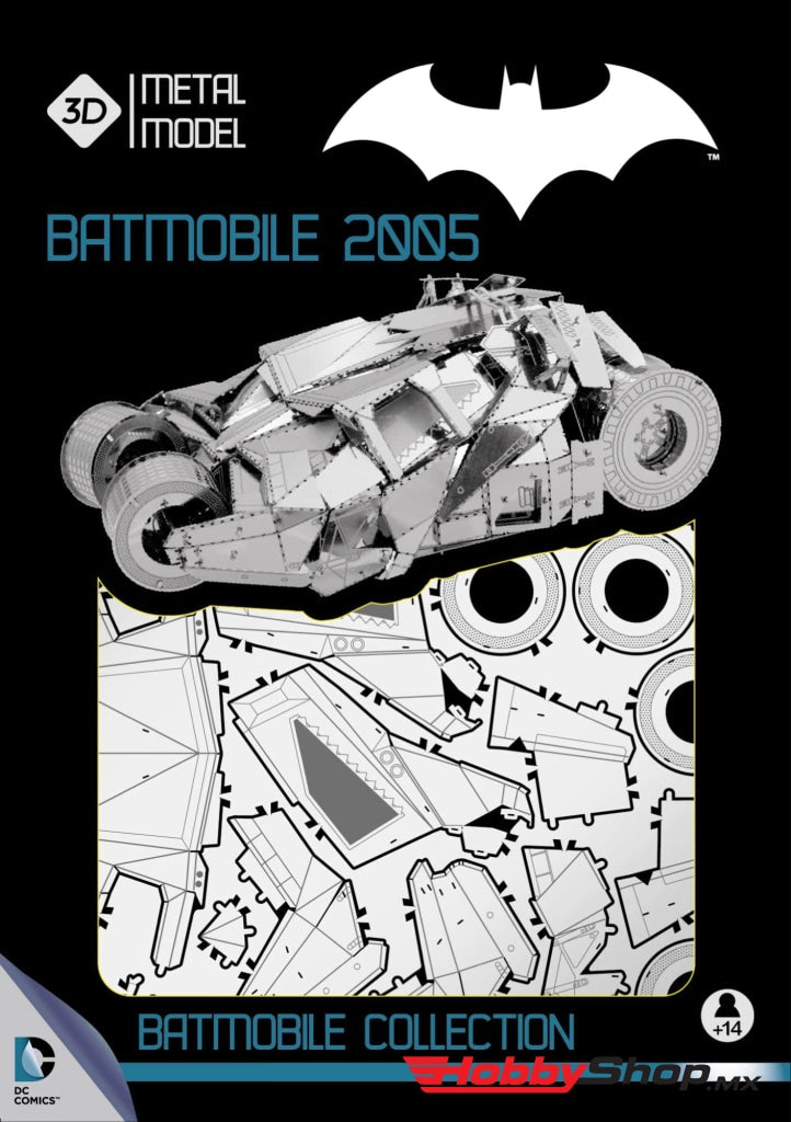 Sd Toys - Batmovil 2005 Modelo De Metal 3D Universo Dc En Existencia