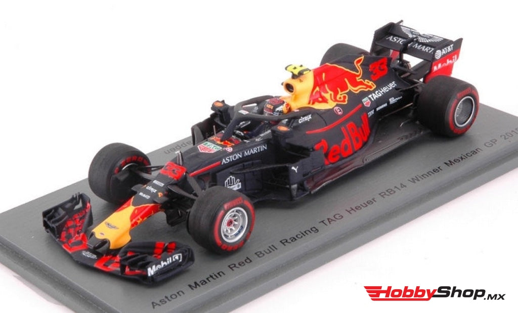 Spark - Max Verstappen Racing-Tag Heuer #33 Winner Mexican Gp 2018 Red Bull Rb14 Escala 1:43 En