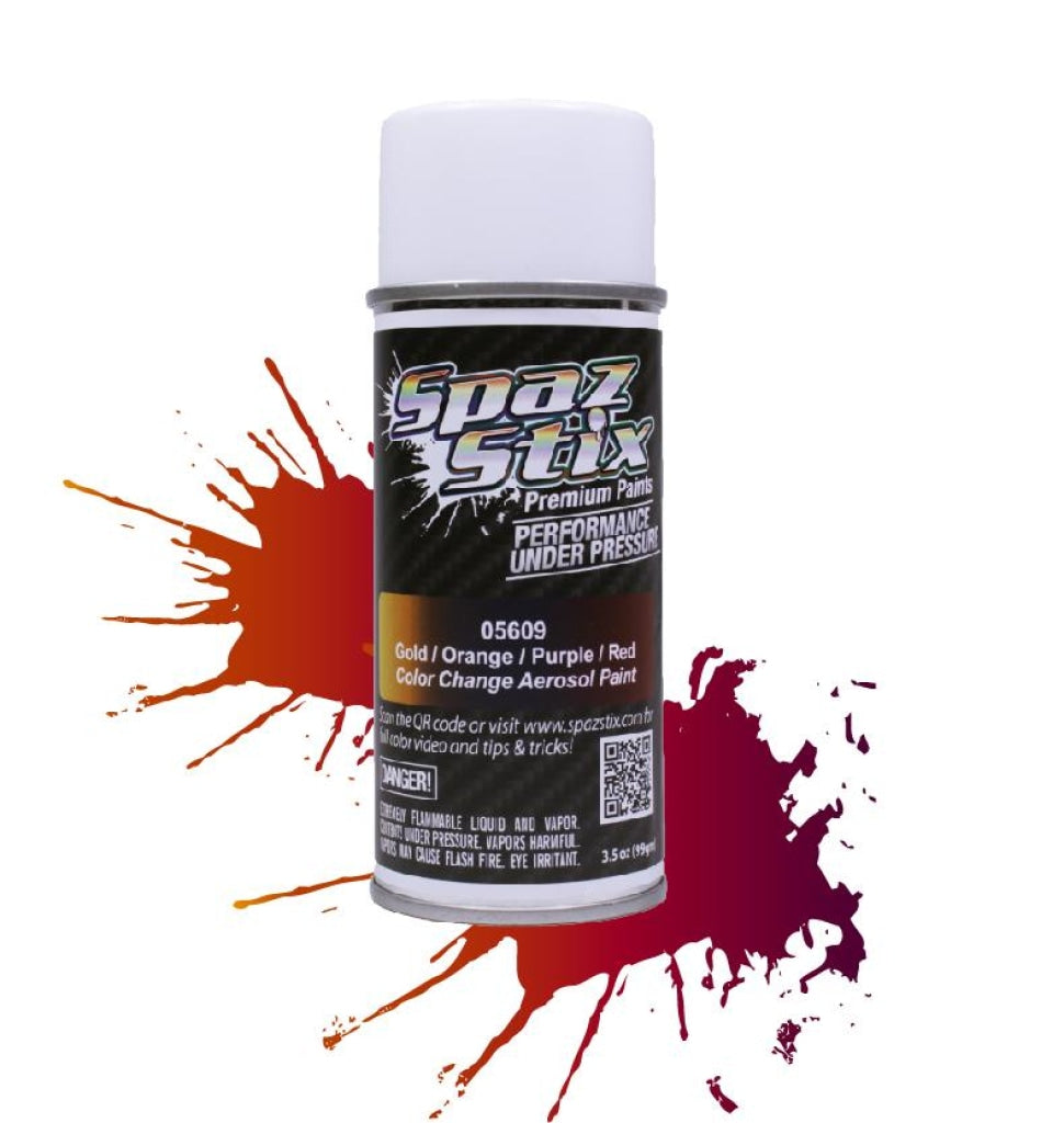 Spaz Stix - Color Change Aerosol Paint Gold/orange/purple/red 3.5Oz En Existencia