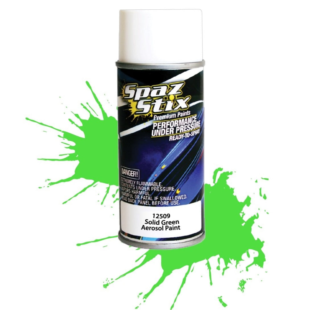 Spaz Stix - Solid Green Aerosol Paint 3.5Oz En Existencia