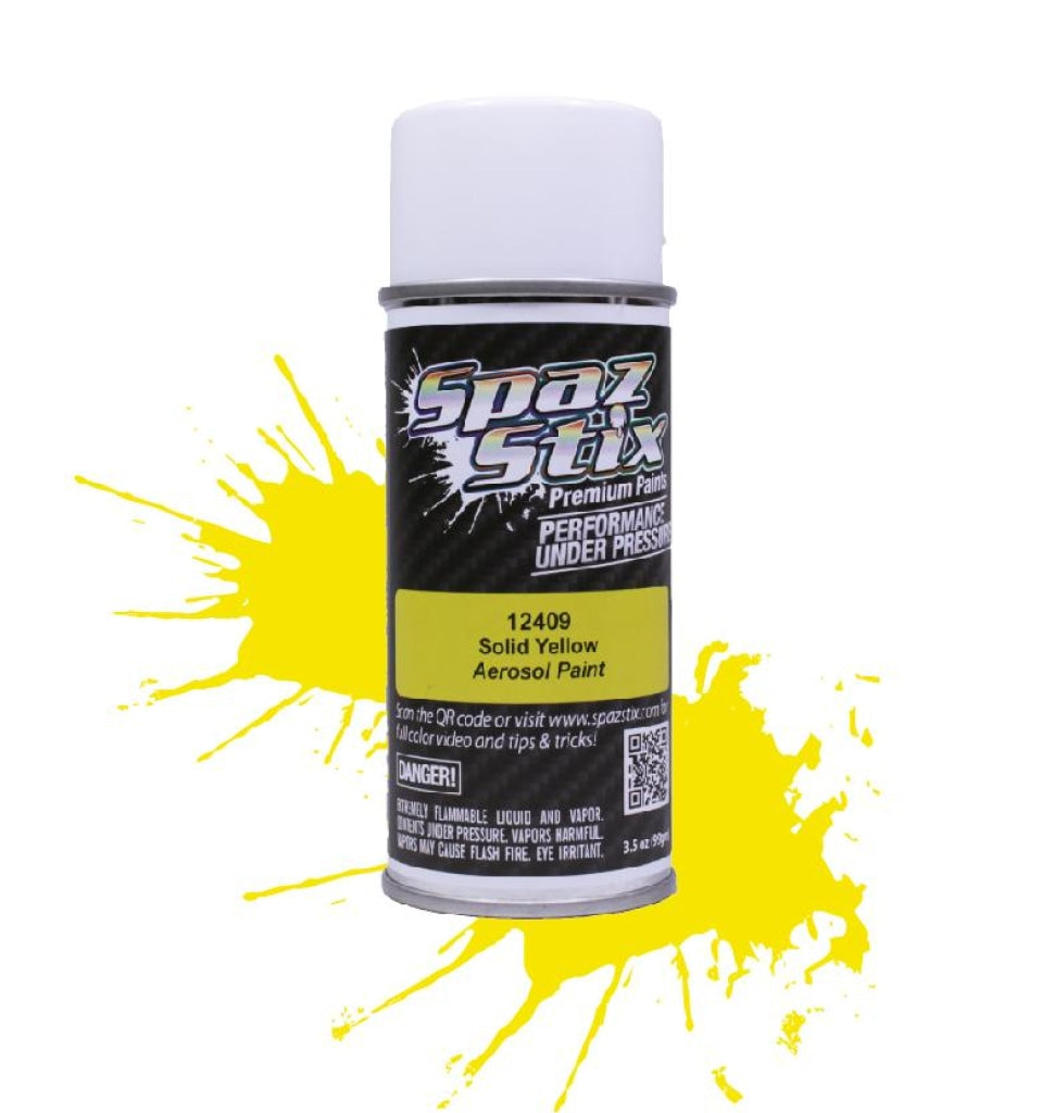 Spaz Stix - Solid Yellow Aerosol Paint 3.5Oz En Existencia