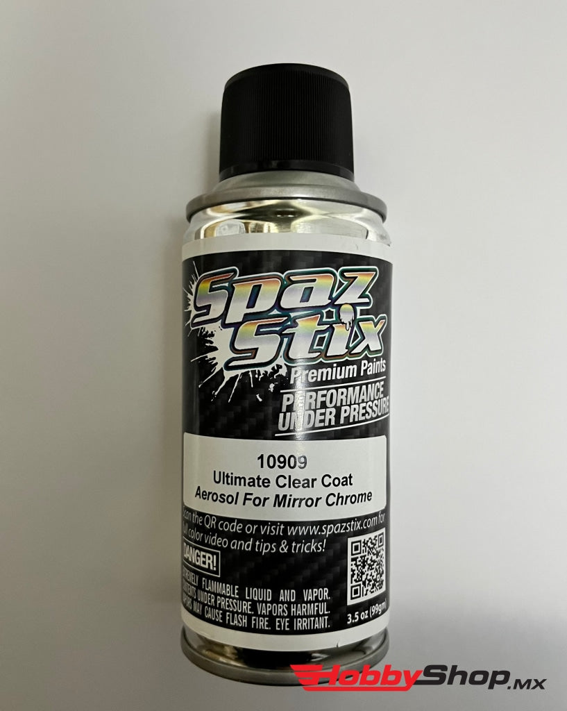 Spaz Stix - Ultimate Clear Coat For Mirror Chrome Aerosol Paint 3.5Oz En Existencia