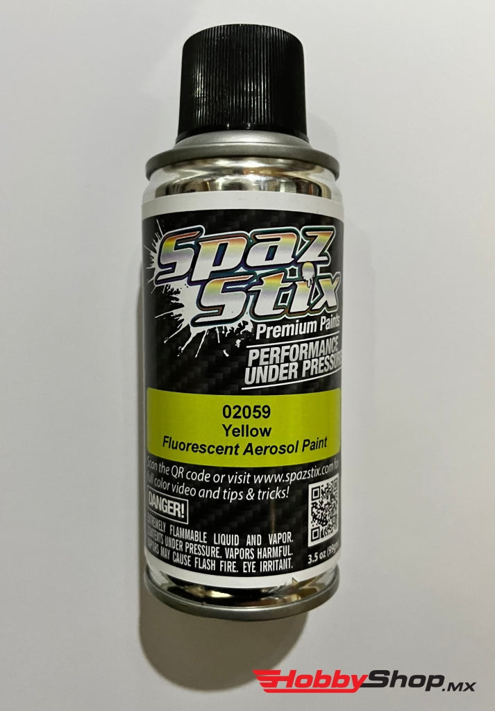 Spaz Stix - Yellow Fluorescent Aerosol Paint 3.5Oz En Existencia